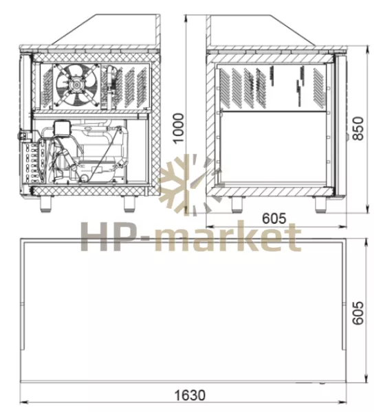 Габариты Polair TM3pizza-GC